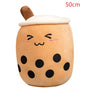 Cute Fruit Drink Plush Stuffed Soft Strawberry Milk Tea Plush Boba Tea Cup Toy Bubble Tea Pillow Cushion Kids Gift